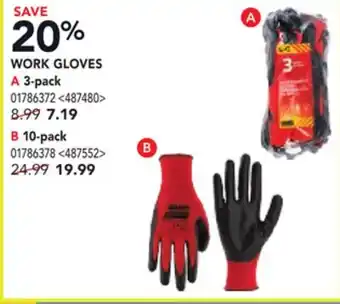 RONA WORK GLOVES 3-pack offer