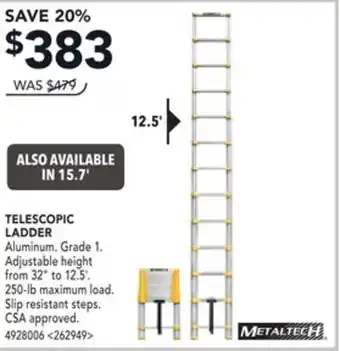 RONA METALTECH TELESCOPIC LADDER offer