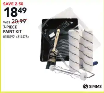 RONA SIMMS 7-PIECE PAINT KIT offer
