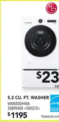 RONA LG 5.2 CU. FT. WASHER offer
