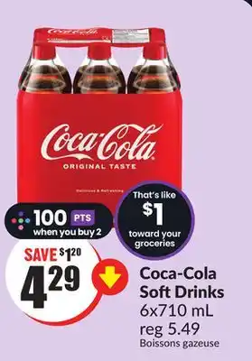 Chalo FreshCo Coca-Cola Soft Drinks 6x710 mL offer