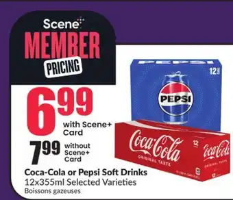 Chalo FreshCo Coca-Cola or Pepsi Soft Drinks 12x355ml offer