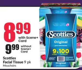 Chalo FreshCo Scotties Facial Tissue 9 pk offer