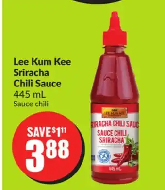 Chalo FreshCo Lee Kum Kee Sriracha Chili Sauce 445 mL offer