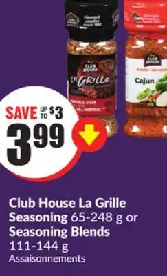 Chalo FreshCo Club House La Grille Seasoning 65-248 g or Seasoning Blends 111-144 g offer