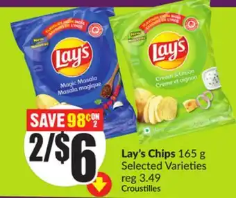 Chalo FreshCo Lay's Chips 165 g Selected Varieties offer