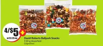 Chalo FreshCo David Roberts Ballpark Snacks offer