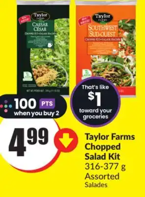 Chalo FreshCo Taylor Farms Chopped Salad Kit offer