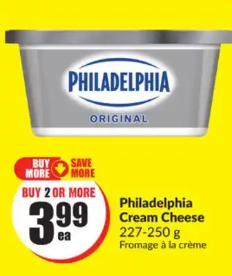 Chalo FreshCo Philadelphia Cream Cheese 227-250 g offer