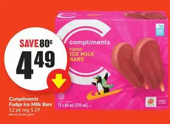 FreshCo Compliments Fudge Ice Milk Bars offer