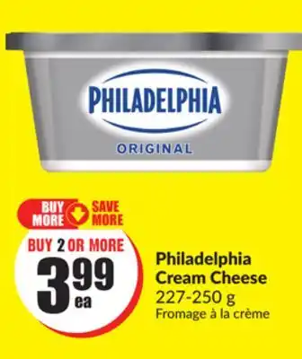 FreshCo Philadelphia Cream Cheese 227-250 g offer