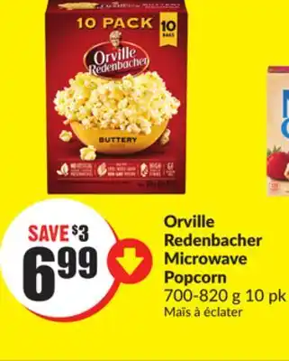 FreshCo Orville Redenbacher Microwave Popcorn 700-820 g 10 pk offer