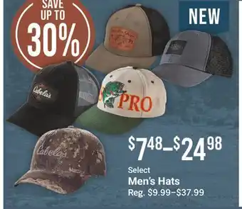 Bass Pro Select Men's Hats offer