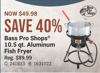 Bass Pro Bass Pro Shops 10.5 qt. Aluminum Fish Fryer offer