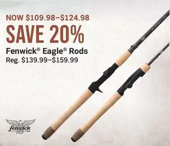 Bass Pro Fenwick Eagle Rods offer