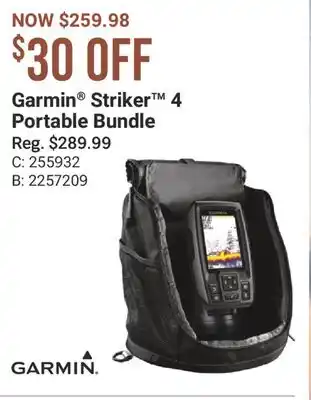 Bass Pro Garmin Striker 4 Portable Bundle offer