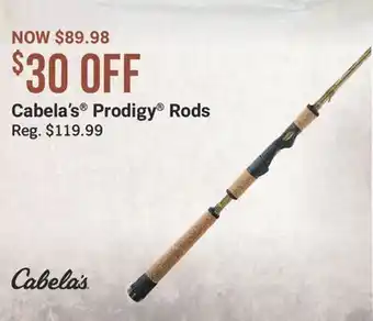 Bass Pro Cabela's Prodigy Rods offer