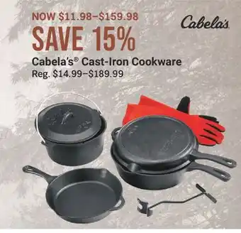 Bass Pro Cabela's Cast-Iron Cookware offer