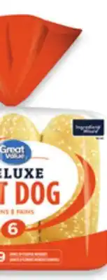 Walmart Great Value Sesame Hot Dog Buns offer