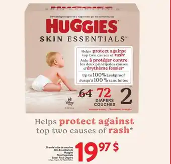 Walmart Huggies Skin Essentials Super Pack Diapers offer