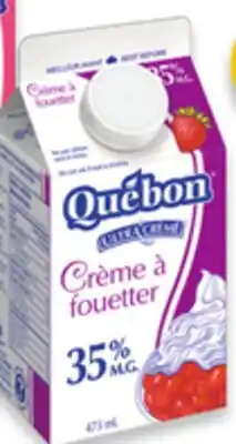 Walmart Quebon 10% Cream,1L or 35% Whipping Cream,473 mL offer