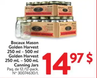 Walmart Golden Harvest 250 ml. - 500 mL offer