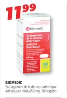 Familiprix BIOMEDIC, Arthritis pain relief, 650 mg, 100 caplets offer
