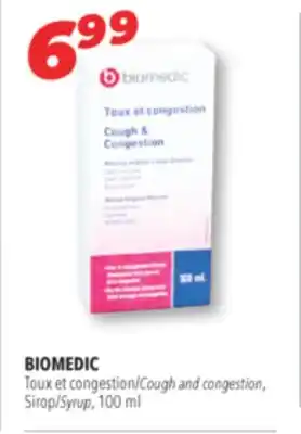 Familiprix BIOMEDIC Cough and congestion, /Syrup, 100 ml offer