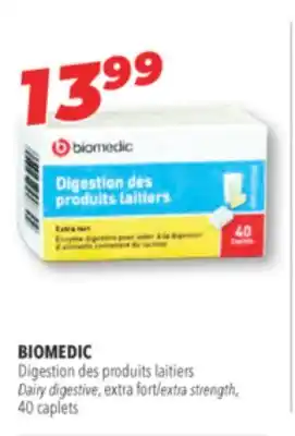 Familiprix BIOMEDIC Dairy digestive, extra fort/extra strength, 40 caplets offer
