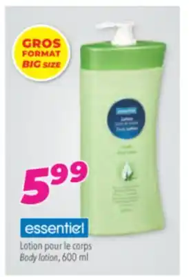 Familiprix ESSENTIEL Body lotion, 600 ml offer