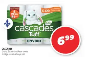 Familiprix CASCADES Paper towels, 6 mega rolls offer