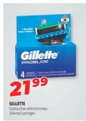 Familiprix GILLETTE, Selected cartridges or razors offer