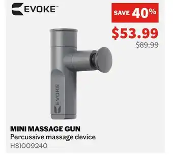 Sports Experts EVOKE MINI MASSAGE GUN Percussive massage device offer