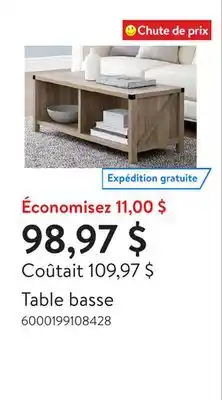 Walmart Table basse offer