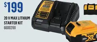 Canac 20 V MAX Lithium Starter Kit offer