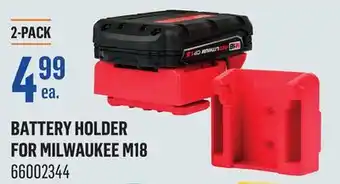 Canac BATTERY HOLDER FOR MILWAUKEE M18 offer