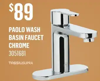 Canac PAOLO WASH BASIN FAUCET CHROME offer