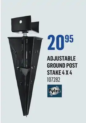 Canac Adjustable Ground Post Stake 4 x 4 offer