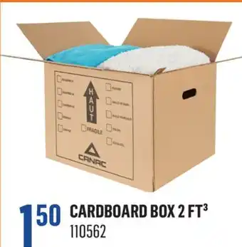Canac CARDBOARD BOX 2 FT³ offer