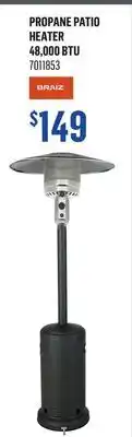 Canac PROPANE PATIO HEATER 48,000 BTU offer