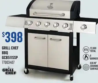 Canac GRILL CHEF BBQ GCB511SSP offer
