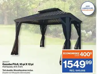 Patrick Morin FUJI Gazebo, 10 ft X 12 ft offer