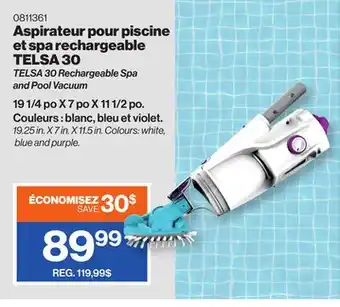 Patrick Morin TELSA 30 Rechargeable Spa and Pool Vacuum offer