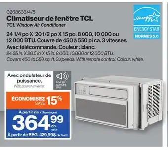 Patrick Morin TCL Window Air Conditioner offer