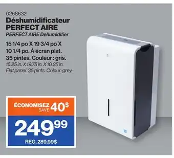 Patrick Morin PERFECT AIRE Dehumidifier offer