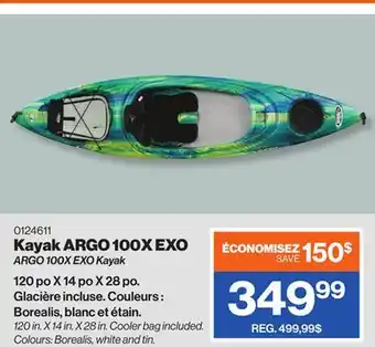 Patrick Morin ARGO 100X EXO Kayak offer
