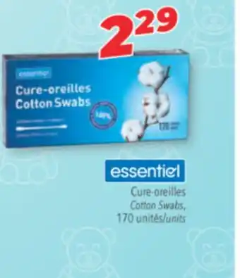Familiprix ESSENTIEL, Cotton Swabs, 170 units offer