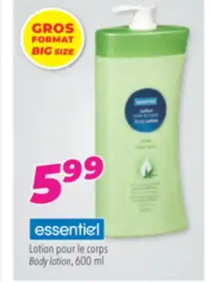 Familiprix Essentiel Body lotion offer