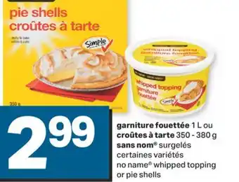 L'Intermarché GARNITURE FOUETTÉE 1 L OU CROÛTES À TARTE 350 - 380 G SURGELÉS offer