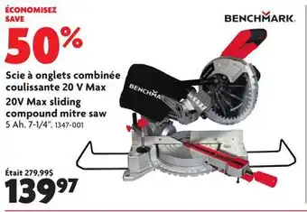 Home Hardware 7-1/4 20V Max Sliding Compound Mitre Saw offer
